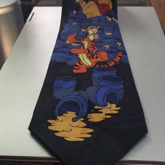 Winnie the Pooh and Tigger Neck Tie Timeless Elegance & Whimsy - Picture 7 of 9